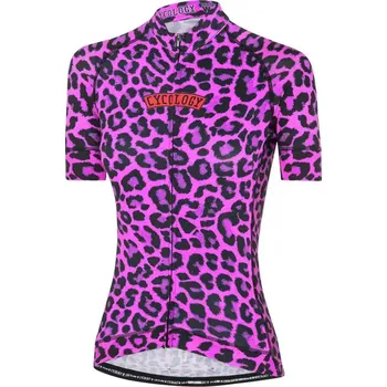 cyklistický dres Cyklodres CYCOLOGY Kitty, dámský, krátký rukáv (Motiv Kitty, velikost XL)