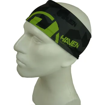 Sportovní čelenka Sportovní čelenka HAVEN WIDE black/green (Barva černá/zelená, velikost S/M)