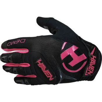 Cyklistické rukavice Dlouhoprsté rukavice HAVEN DEMO LONG KID black/pink (Barva černá/růžová, velikost 3 (8-11 let))