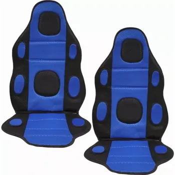 Potah sedadla 2x Autopotah do auta s magnety, černo-modrý (Masážní univerzální potah do auta)