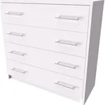 NÁBYTEK MIKULÍK s.r.o. Komoda AURA 1, olše, 90x86x36 cm, laminovaná dřevotříska, univerzální využití Šířka: 90, Výška: 86, Dekor: bílá struktura