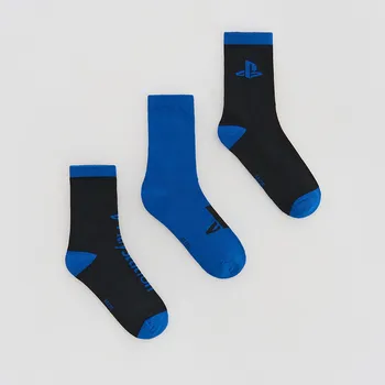 Dětská móda Reserved - Ponožky Playstation 3 ks - černý - 658GK-99X - 658GK-99X-K31