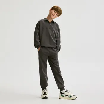 Chlapecká mikina Reserved - Bavlněná sada - tmavě šedá - 149FI-90X - 149FI-90X-116