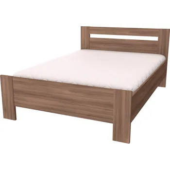 Postel NÁBYTEK MIKULÍK s.r.o. MONTY - postel 120x200cm / 140x200cm Dekor: olše, Šířka pro matraci: 120cm, Varianta: Síla bočnice 18mm Dekor: akácie skořice