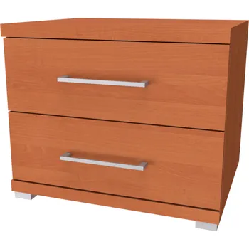 Noční stolek NÁBYTEK MIKULÍK s.r.o. BENO - noční stolek se zásuvkami, 50x42x40cm Dekor: olše Šířka: 50cm, Dekor: olše