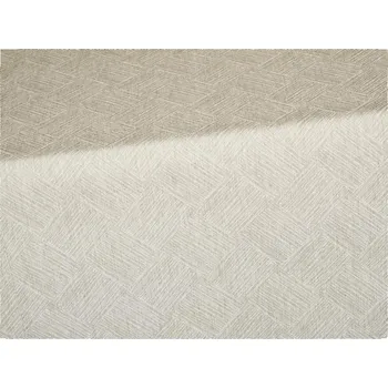 ubrus SCANquilt ubrus NATUR káro šedobéžová 155 x 200 cm ovál