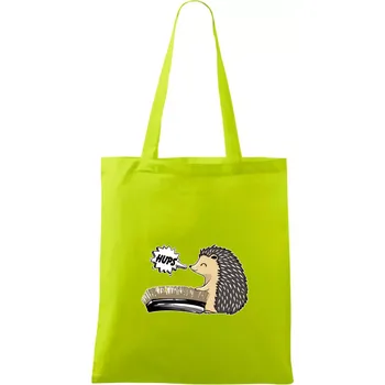 Ježek a rýžák - Taška bavlněná - 42 x 38 cm ( Limetková )