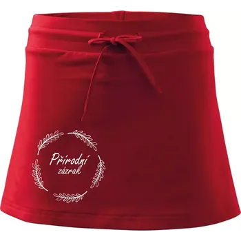 Dámské oblečení Přírodní zázrak - Sportovní sukně - two in one - S ( Červená )