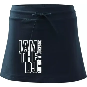 Dámské oblečení Iam the dj and not a jukebox na výšku - Sportovní sukně - two in one - M ( Námořní modrá (velmi tmavá - téměř černá) )
