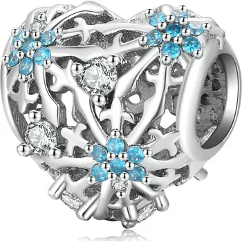 Přívěsek Elenys stříbrný přívěsek Zimní srdce