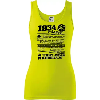 1934 v kostce - Dámské tílko - S ( Limetková )