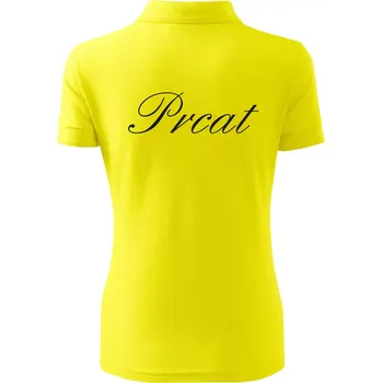 Prcat (souložit vulgárně) - Polokošile dámská Pique Polo - 3XL ( Citrónová )