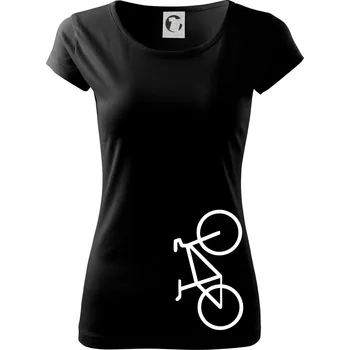 Dámské tričko Kolo na výšku - Dámské triko Pure - XS ( Černá )