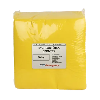 Utěrka ATT DETERGENTY SPONTEX Rychloutěrka 30 ks Barva: žlutá