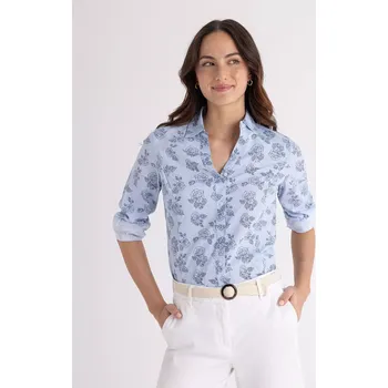 Dámská košile U.S.Polo Assn. dámská košile s dlouhým rukávem FITTED květiny XL