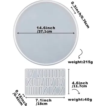 Forma na odlévání Silikonová forma 733 Hodiny s čísly 350mm