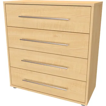 Komoda NÁBYTEK MIKULÍK s.r.o. ELITE XL - komoda, 80x86x36/43cm Hloubka: 43cm, Dekor: modřín latté Šířka: 80cm, Dekor: javor