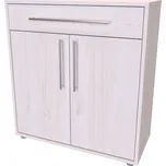 NÁBYTEK MIKULÍK s.r.o. Moderní komoda ELITE S, 80x86x43cm, modřín latté, kvalitní lamino Šířka: 80, Výška: 86, Dekor: modřín latté