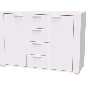 Komoda NÁBYTEK MIKULÍK s.r.o. ADEL 11 - komoda se šuplíky i dvířky, 120x83cm Dekor: olše Šířka: 120cm, Dekor: bílá struktura