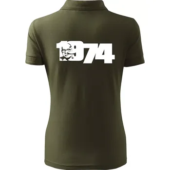 Husákovo dítě - 1974 - Polokošile dámská Pique Polo - S ( Military )