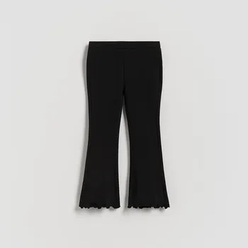 Reserved - Zvonové kalhoty s volánky - černý - 791HN-99X - 791HN-99X-104