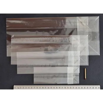 Potravinová fólie Celofánové sáčky s hranolovým dnem 7 x 19 cm ( dno 4 cm )