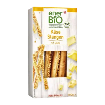 Slaná tyčinka enerBiO Tyčinky se sýrem Gouda 100 g