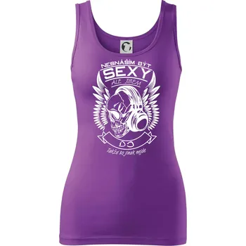 Nesnáším být sexy ale jsem - DJ - Dámské tílko - S ( Fialová )