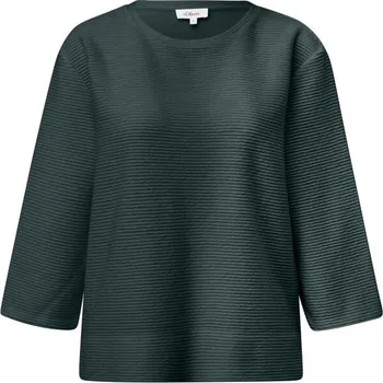 Dámská mikina Dámská mikina s.Oliver SWEATSHIRT NOOS 38 Tmavě zelená