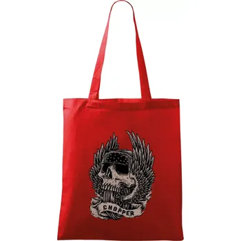 Chopper kolo křídla - Taška bavlněná - 42 x 38 cm ( Červená )
