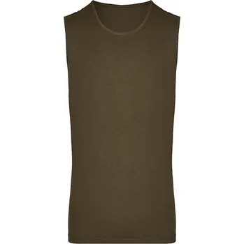 Pánské tílko miners mate Lehké bavlněné pánské tílko v prodyšném materiálu na léto i sport Barva: zelená olivová, Velikost: XXL MY310