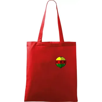 Nákupní taška Prší - Kule - prso - Taška bavlněná - 42 x 38 cm ( Červená )
