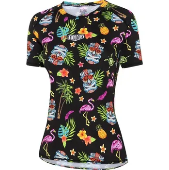 cyklistický dres MTB dres CYCOLOGY Molokai, dámský, krátký rukáv (Motiv Molokai, velikost XL)