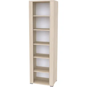 Komoda NÁBYTEK MIKULÍK s.r.o. ADEL 5 - policová skříňka, 59x42.5x200cm Dekor: olše Šířka: 59cm, Dekor: akácie světlá