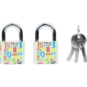 Visací zámek RV.OVAL.38.JU4 visací zámek s potiskem číslice