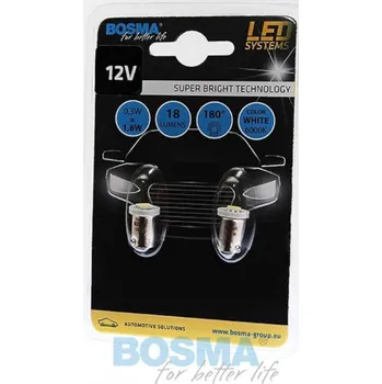 Autožárovka Žárovka 12V LED BA9S 1xSMD 5050 bílá BOSMA 3130