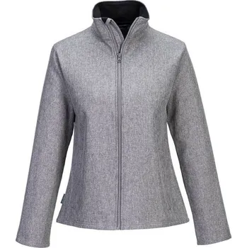 PortWest | Dámský softshell Print & Promo (2L) - Grey Marl / L / L / šedá
