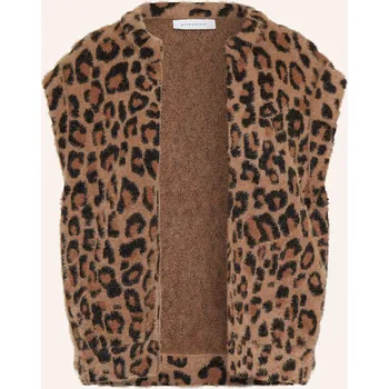 Dámská vesta Rino & Pelle Dámská Vesta Z Umělé Kožešiny Elona, hnědá /...