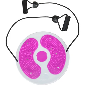Merc sport Rotační podložka s magnety a posilovací gumou – rotana na cvičení růžová Cena za odběr více kusů: 11 a více kusů