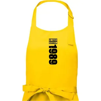 Kuchyňská zástěra Limited edition 1989 pruh - Dámská zástěra na vaření - Univerzální velikost ( Žlutá )