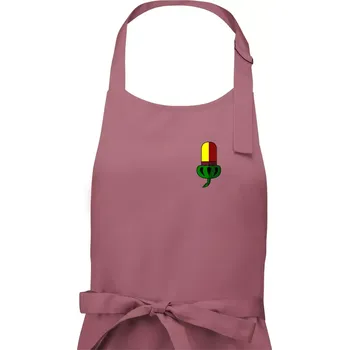 Kuchyňská zástěra Prší - Žaludy - prso - Dámská zástěra na vaření - Univerzální velikost ( Starorůžová )