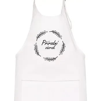 Kuchyňská zástěra Přírodní zázrak - Dětská zástěra na vaření - Univerzální velikost ( Bílá )