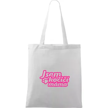 Jsem kočičí máma - Taška bavlněná - 42 x 38 cm ( Bílá )