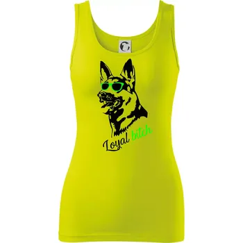 Německý ovčák - loyal bitch - Dámské tílko - XS ( Limetková )