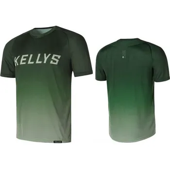cyklistický dres Enduro dres KELLYS TYRION 2 krátky rukáv green (Pánský dres, barva zelená, velikost S)