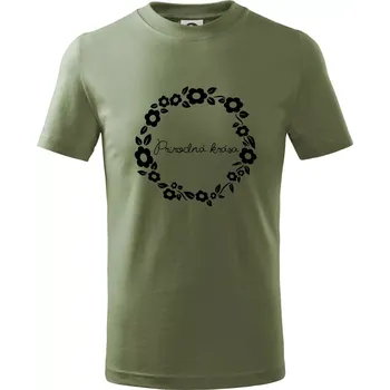 Chlapecké oblečení Přírodní krása - Tričko dětské bavlněné - 122 cm/6 let ( Khaki )