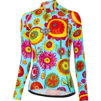 cyklistický dres Cyklodres CYCOLOGY Summer Heavy Pedal, dámský, dlouhý rukáv (Motiv Heavy Pedal, velikost XS)