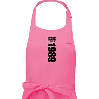 Kuchyňská zástěra Limited edition 1989 pruh - Pánská zástěra na vaření - Univerzální velikost ( Růžová )