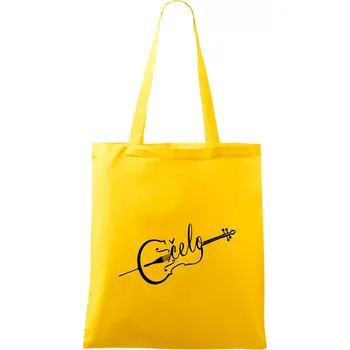 Čelo nápis - Taška bavlněná - 42 x 38 cm ( Žlutá )