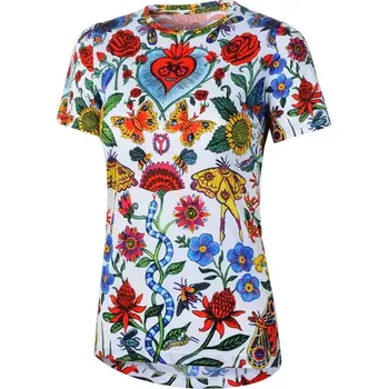 Dámské tričko Sportovní triko CYCOLOGY River Road, dámské, krátký rukáv, White (Motiv River Road, velikost S)